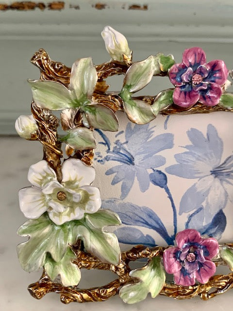 Sparkle Style Fotolijst met prachtige Bloemen  en Vlinder