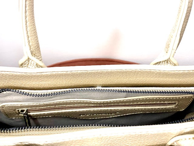 Luxe goudkleurige Sparkle handtas met hondenbedel