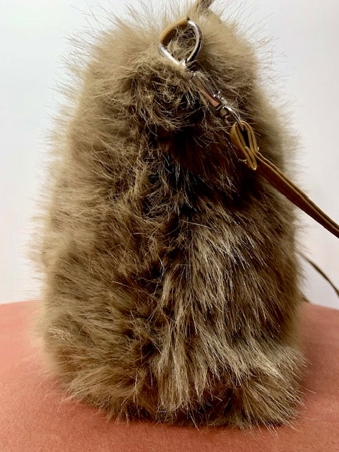 Fluffy Faux Fur - Luxe Pluche Sparkle Tas
