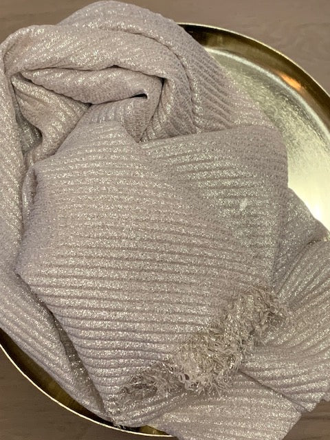 Sparkle Style Luxe Goudkleurige Plissé Party Sjaal 