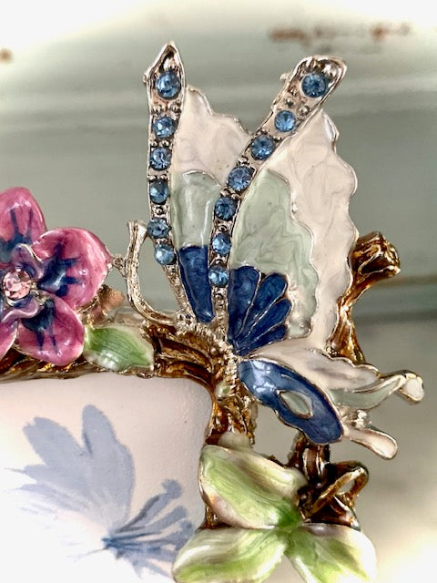 Sparkle Style Fotolijst met prachtige Bloemen  en Vlinder