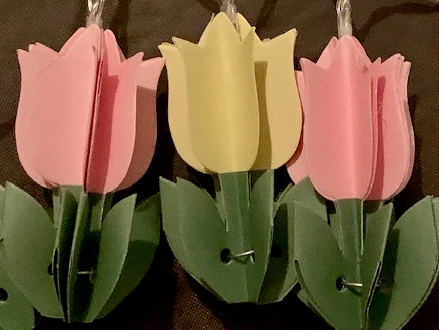 Tulpen feest lichtslinger op batterijen 