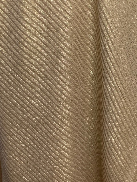 Sparkle Style Luxe Goudkleurige Plissé Gold Sjaal