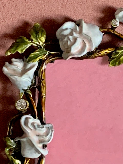 Romantische Decoratieve Fotolijst met Roze Rozen