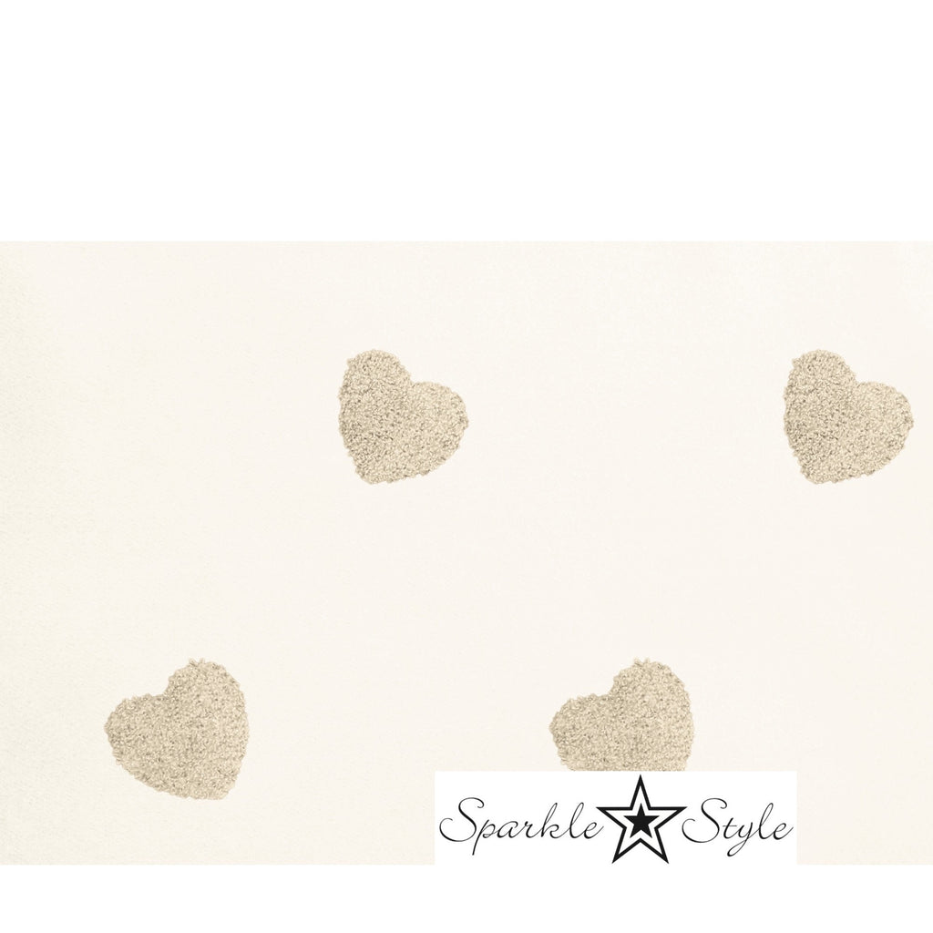 Sparkle Fashion Sjaal wit met gouden harten
