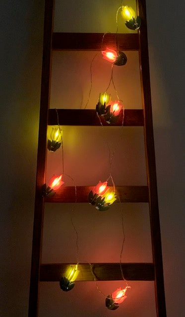 Sparkle Style tulpen winter Feest verlichting Tulp Lichtslinger winter  Cadeau  op batterijen