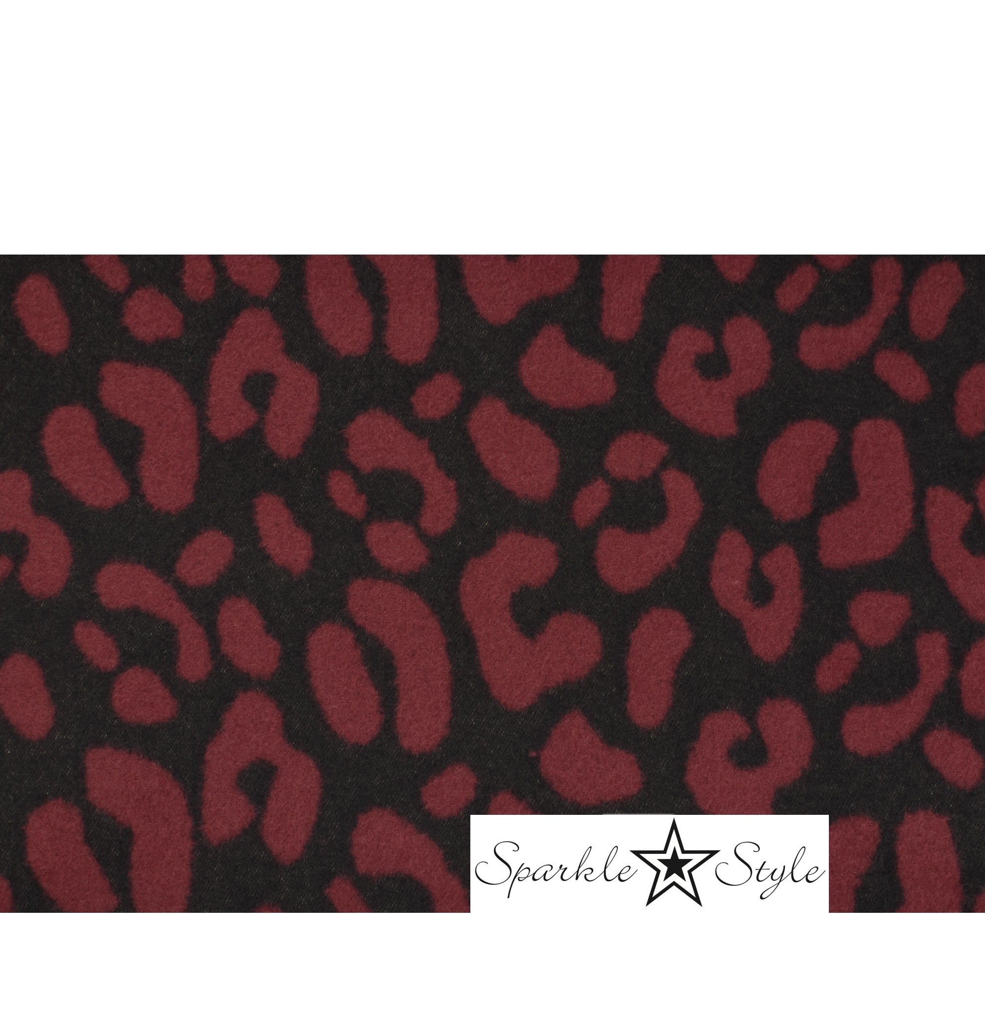 Sparkle Style Sjaal print  zwart rood