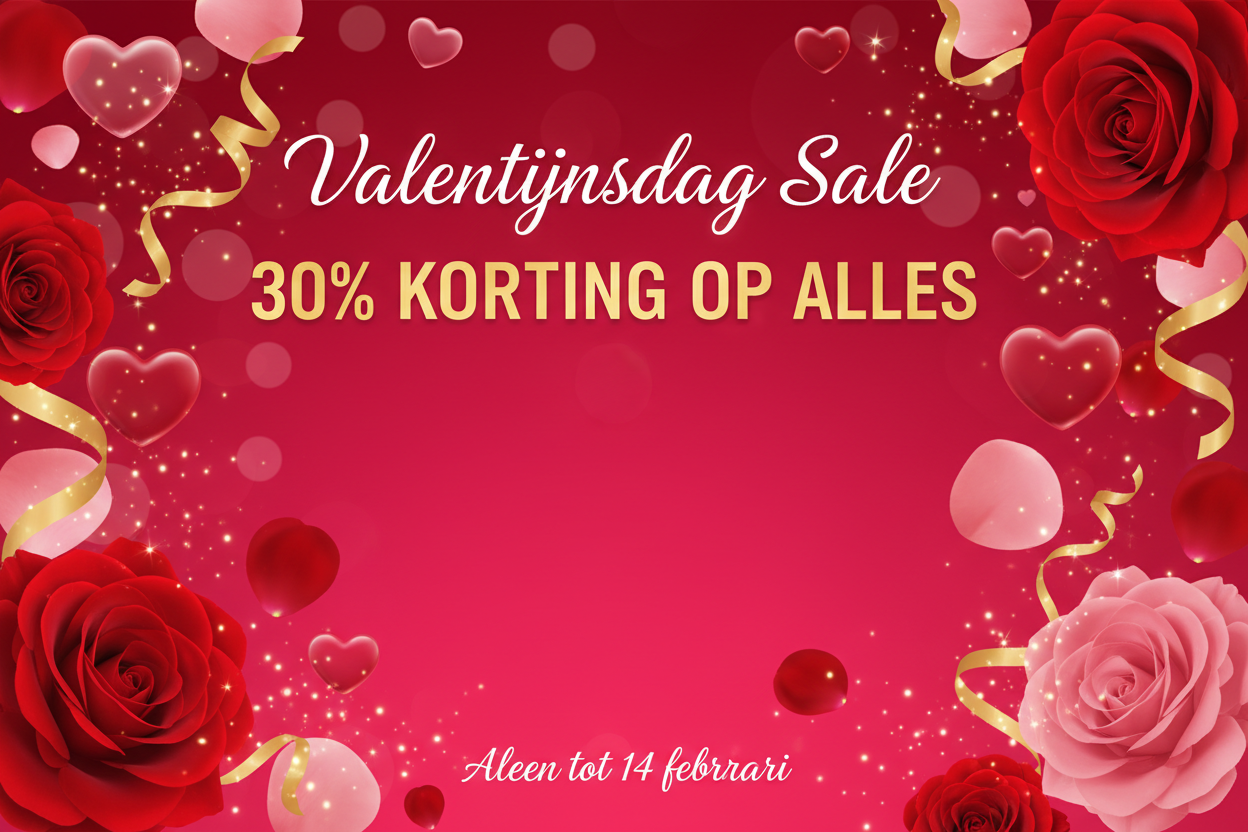 Valentijnsdag Sale Banner met Tekst